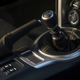 The manual shifter in a 2017 Subaru BRZ Yellow Series.